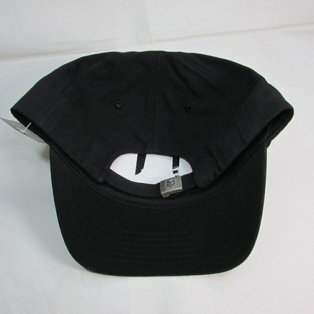 Fox Racing Wordmark Adjustable Cap Hat - Black - Picture 2 of 2